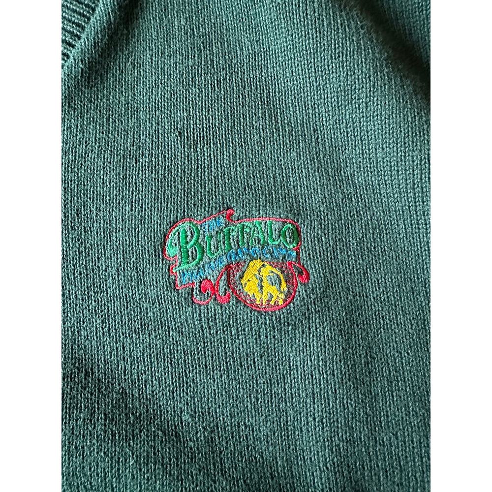 Andrew Rohan Vtg Green V Neck Sweater Size Large - Picture 3 of 7